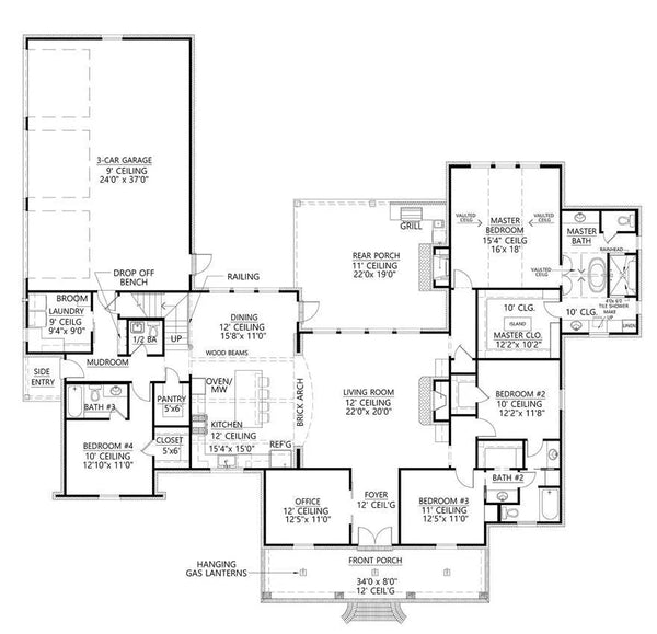 Jasmine House Plan | Southern House Plan | Country House Plan