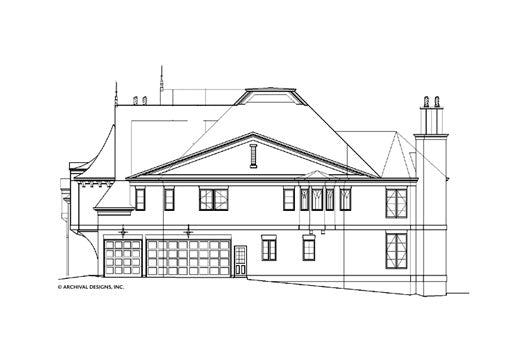 Kedleston House Plan - Elevation Right