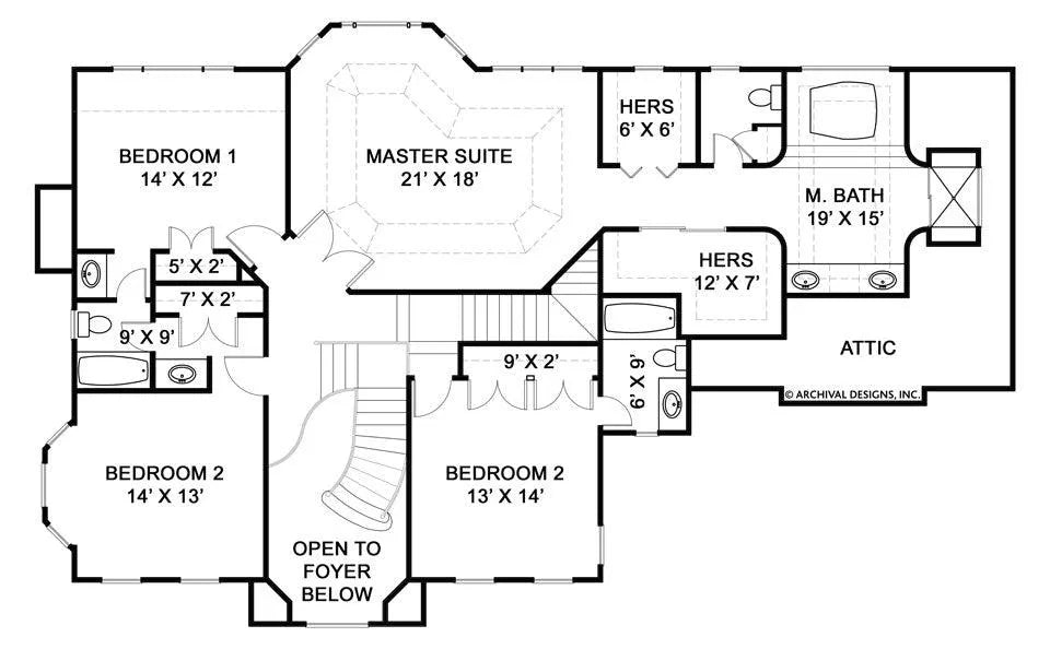 Kelham Hall House 2nd Floor Plan