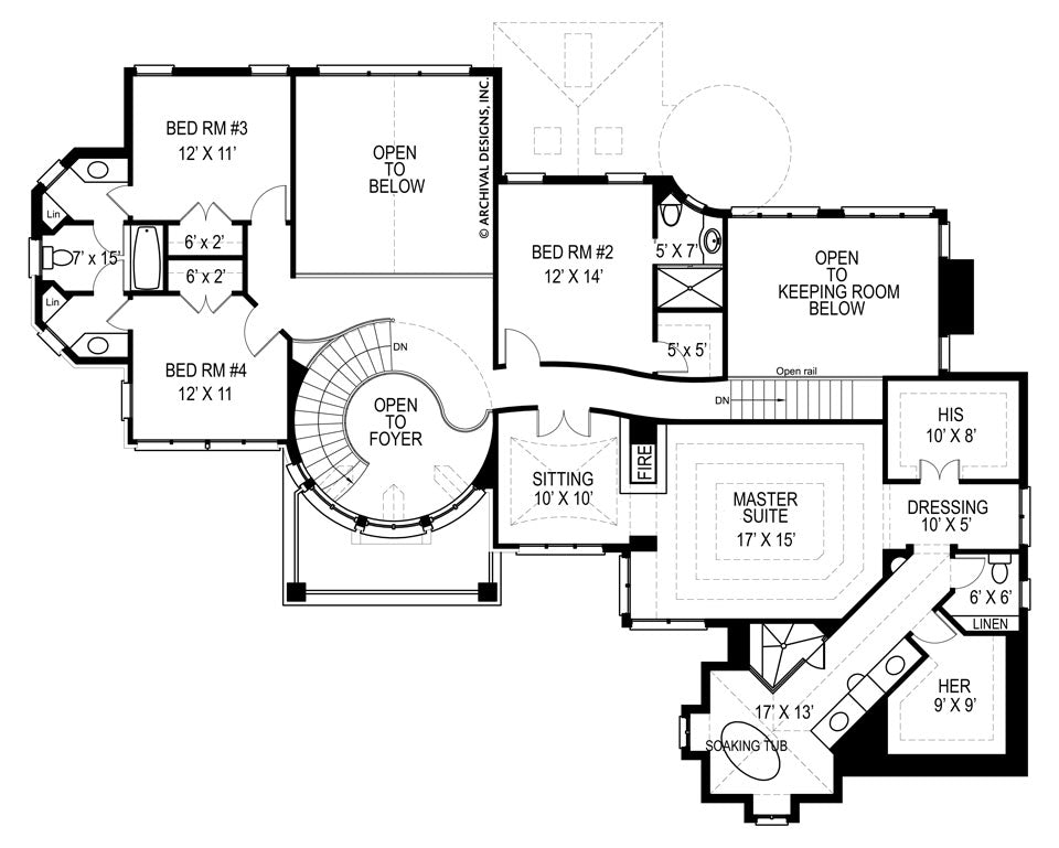 Kildare Castle Floor Plan-Second Floor