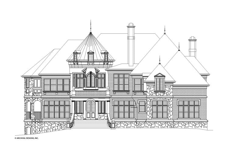 Kildare Castle House Plan-Elevation Front