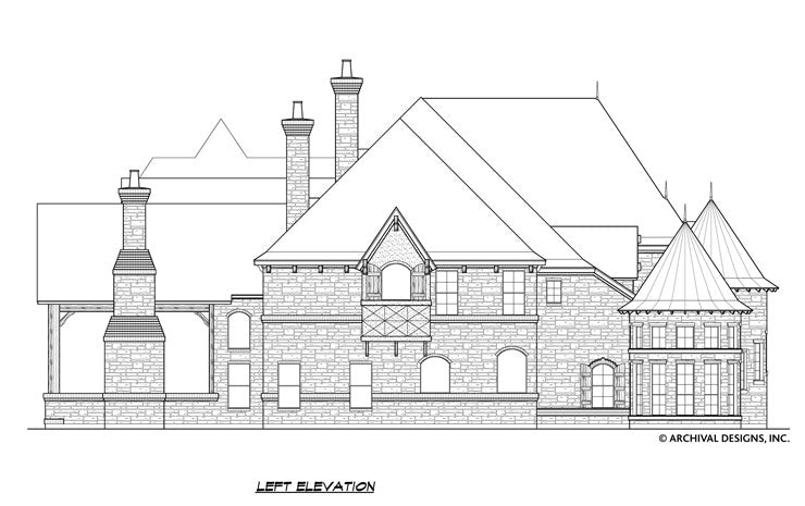 Kingsbridge House Plan - Elevation Left