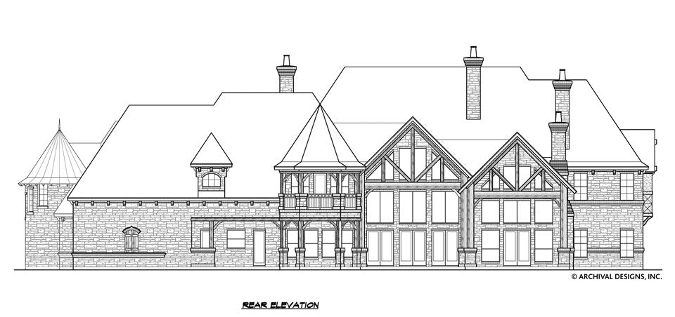Kingsbridge House Plan - Elevation Rear