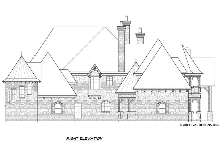 Kingsbridge House Plan - Elevation Right