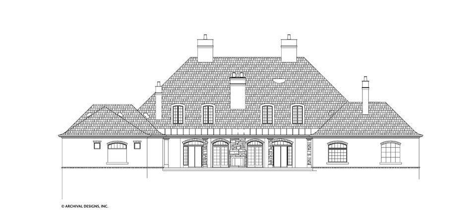 LaCrysta Place House Plan - Elevation Rear