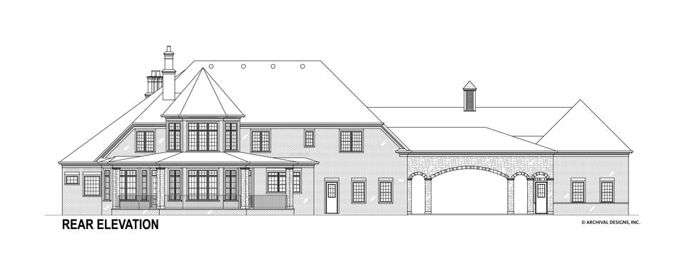 Lady Rose House Plan - Elevation Rear