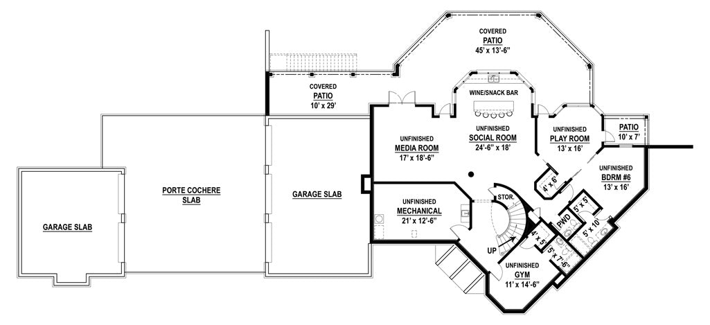 Lady Violet Floor Plan - Basement