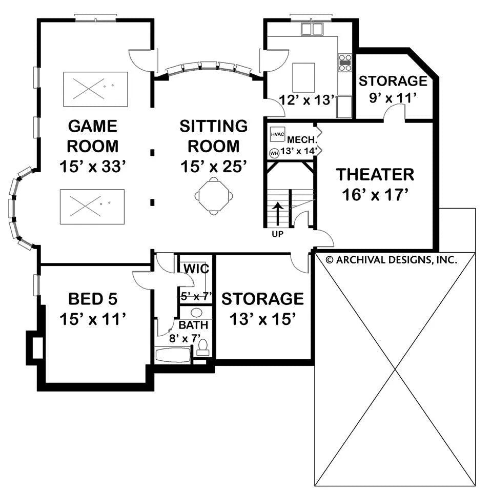 Laurens House Plan - Archival Designs House Plans, floor plan