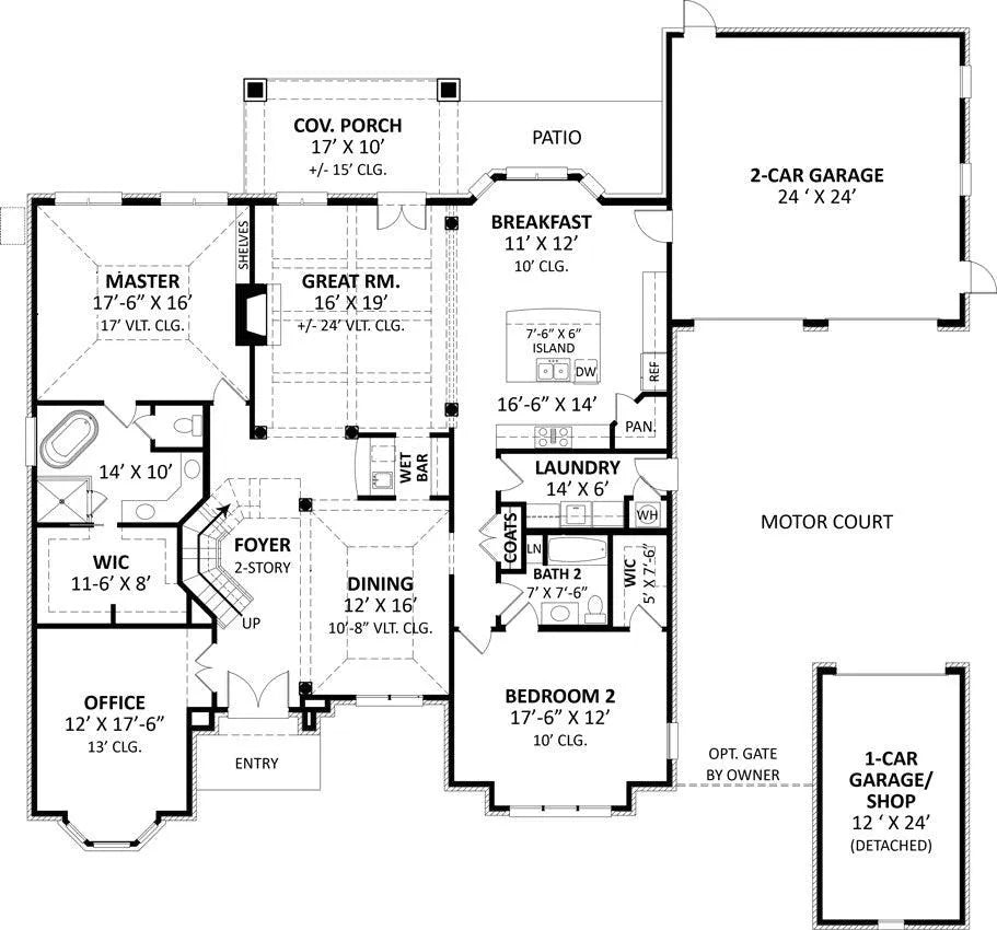 Lily Rose House Plan - Archival Designs House Plans, floor plan