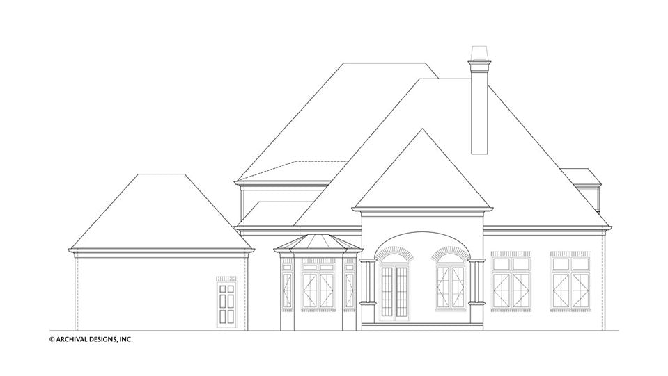 Lily Rose House Plan - Elevation Rear
