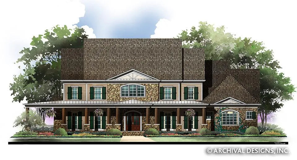 Broadstone Lodge House Plan - Archival Designs House Plans