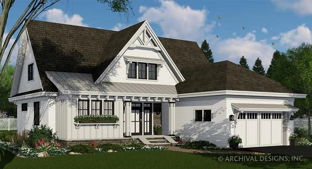 Cherry Pond Farm House Plan - Archival Designs House Plans