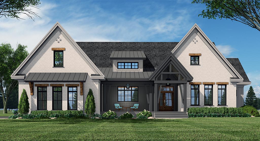 Emarie May Farm House Plan-Front View