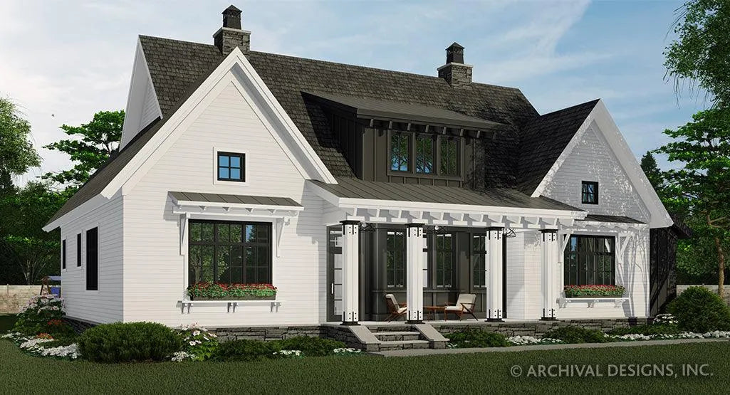 Hidden Brook Farm House Plan - Archival Designs House Plans