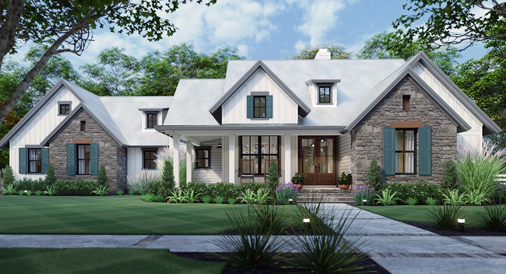 Mill Creek Cottage House Plan -Front View