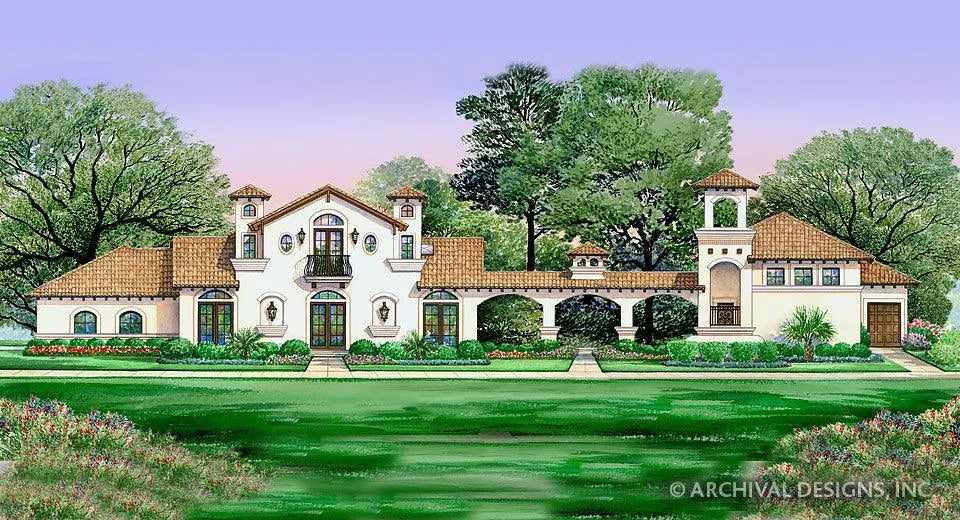 Villa Di Vino House Plan - Archival Designs House Plans