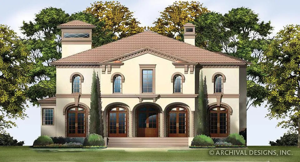 Villa Royale House Plan - Archival Designs House Plans