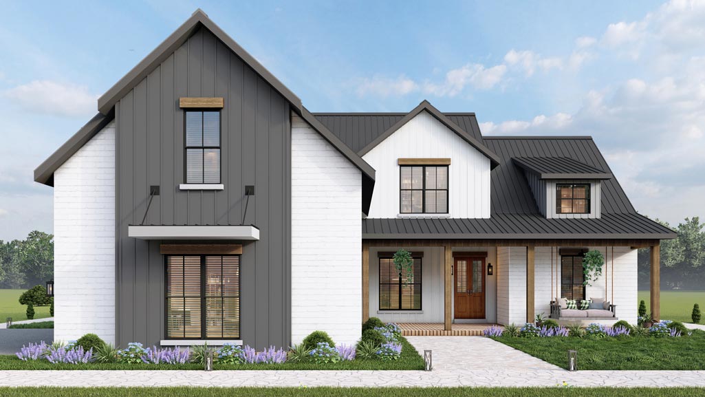 White Lily House Plan Front