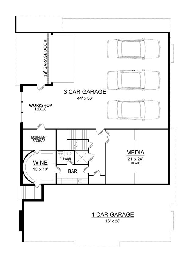 Madison Avenue Basement Floor Plan