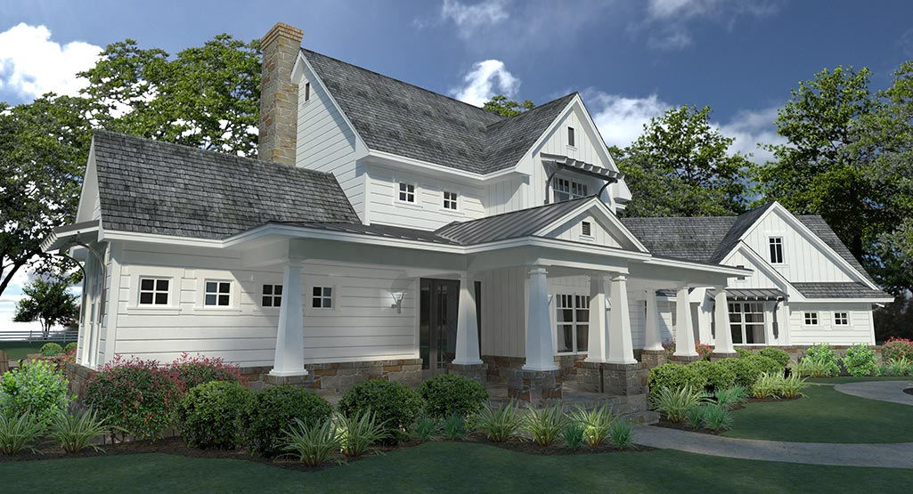Magnolia Farm House Plan House Plan - Front Left