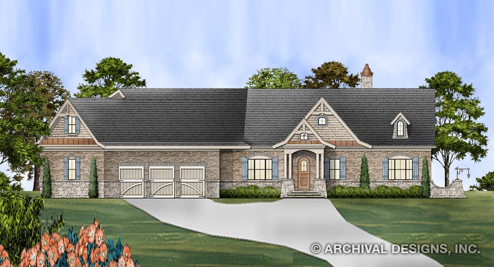 Mayberry Place House Plan - Front View