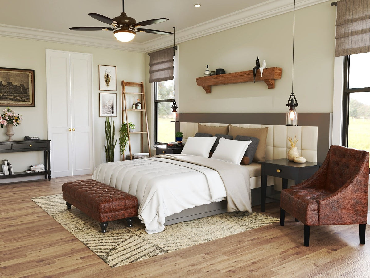 Pine Lake Cottage House Plan - Master Bedroom