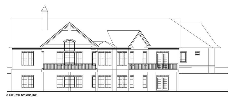 Mayberry Place House Plan - Rear Elevation