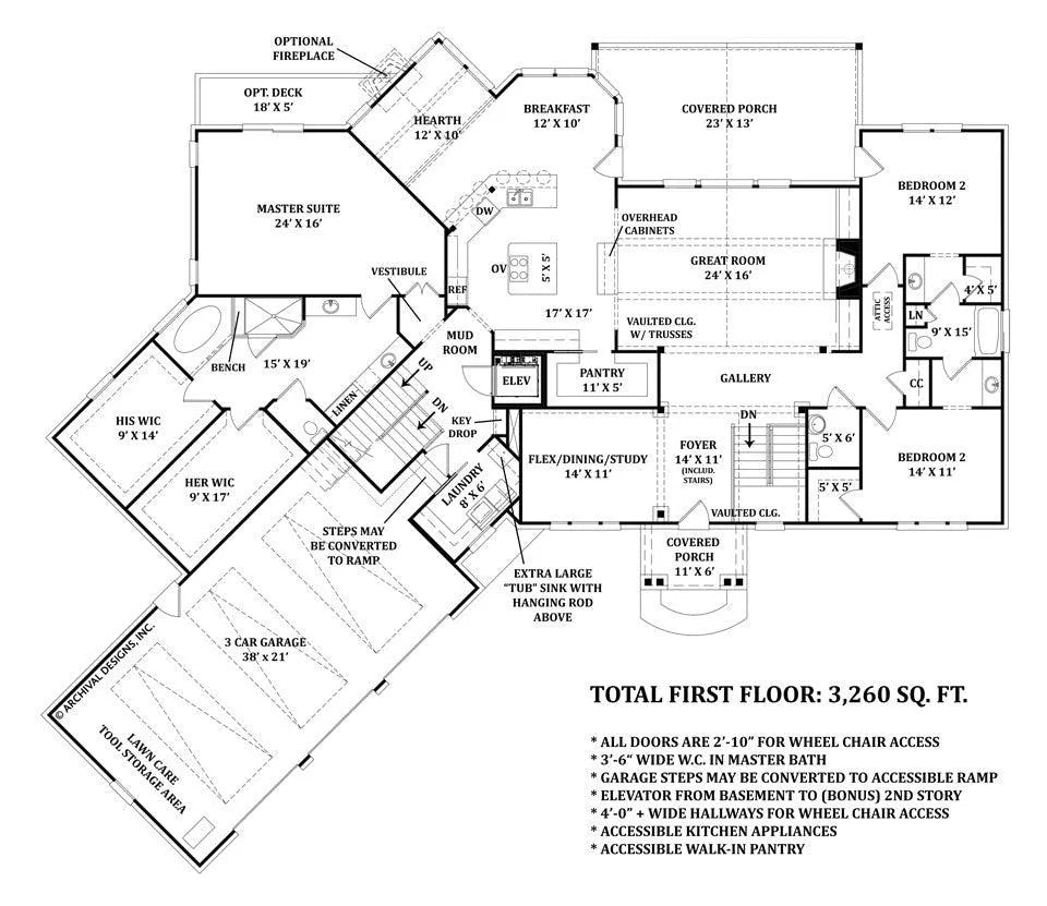 Mayberry Place House Plan - Archival Designs House Plans