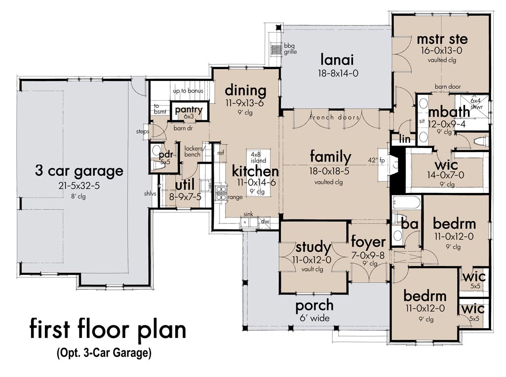 Mill Creek Cottage Floor Plan-First Floor