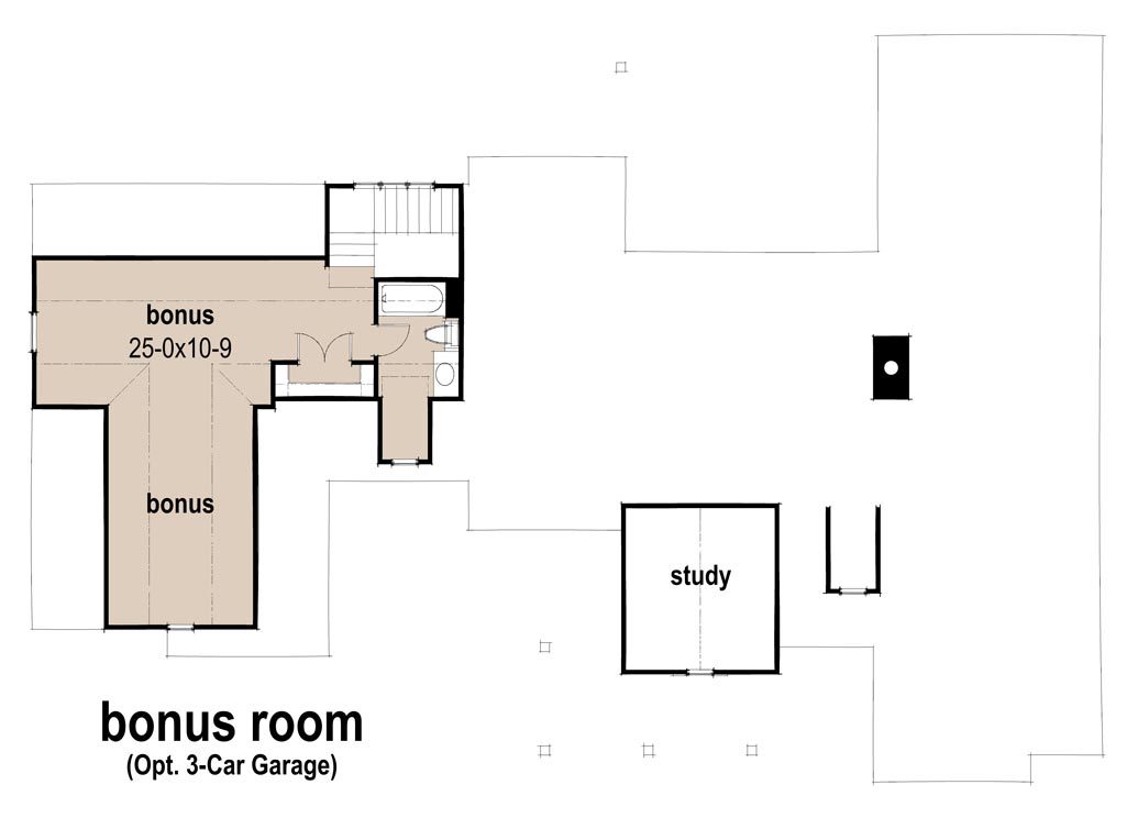 Mill Creek Cottage Floor Plan-Second Floor