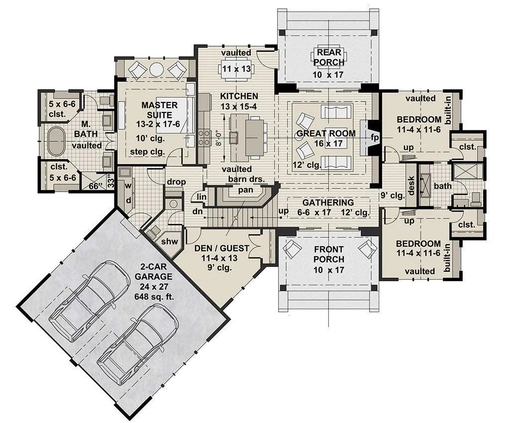 Misty Grove House Plan - Archival Designs House Plans