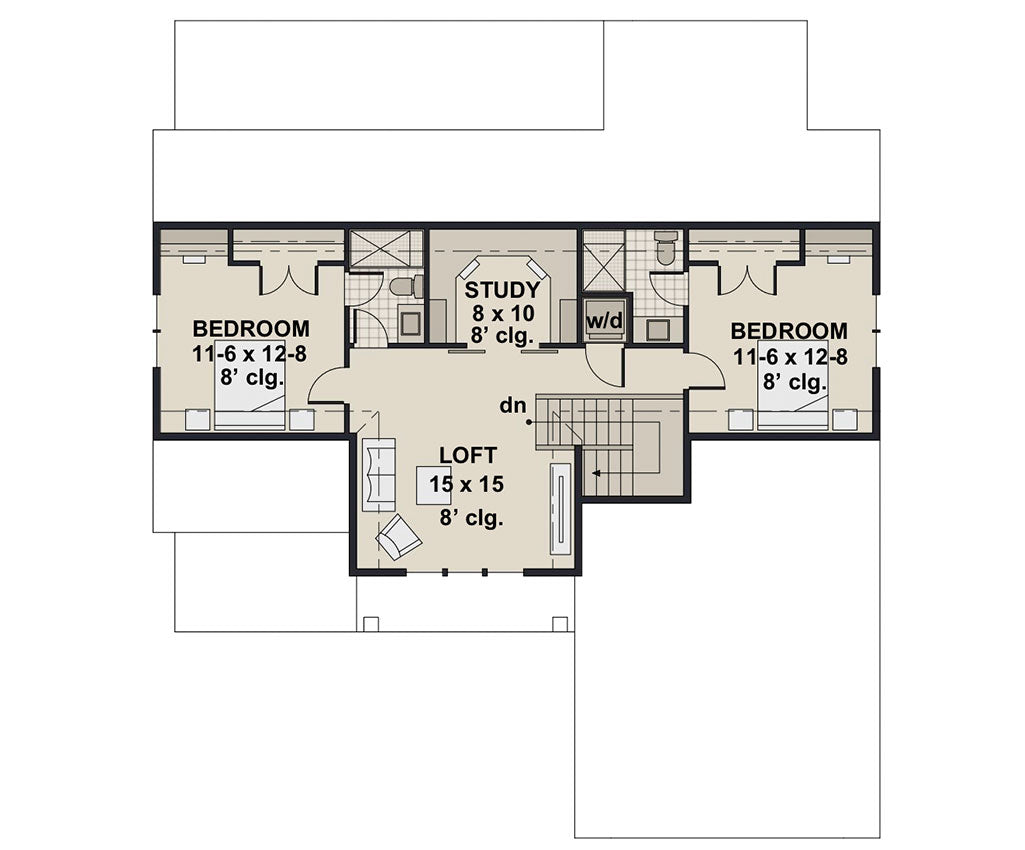 Mossy Pine Farm Floor Plan-Second Floor