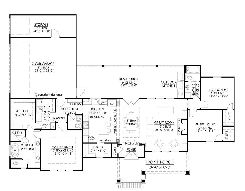 Palmetto House Plan - Archival Designs House Plans