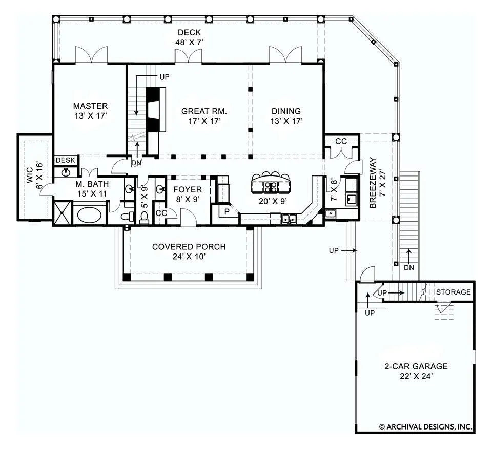 Parsall Place House Plan - Archival Designs House Plans