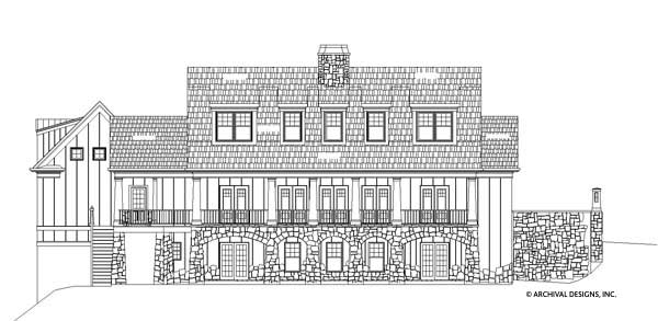 Parsall Place House Plan - Elevation Rear
