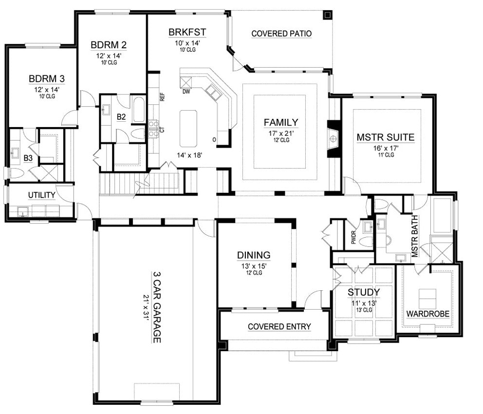medium sized house plans