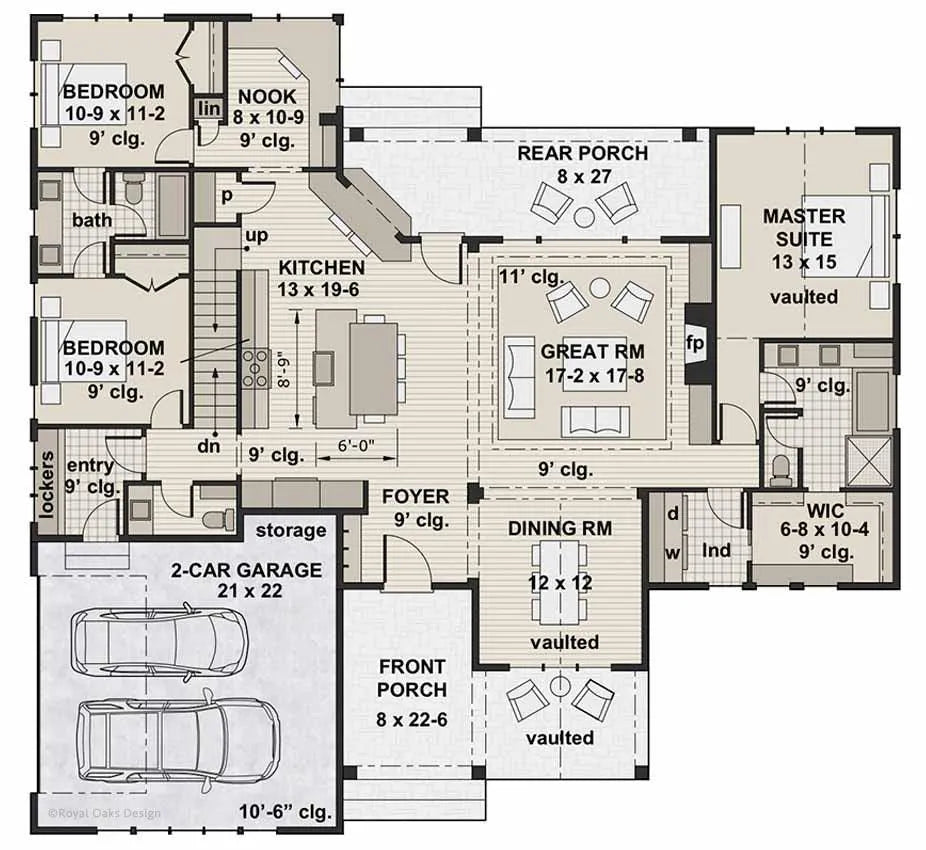 Pine Mist Acres House Plan - Archival Designs House Plans, floor plan