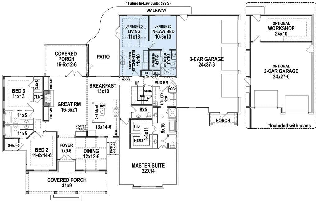 Pinecone Trail House Plan - Archival Designs House Plans