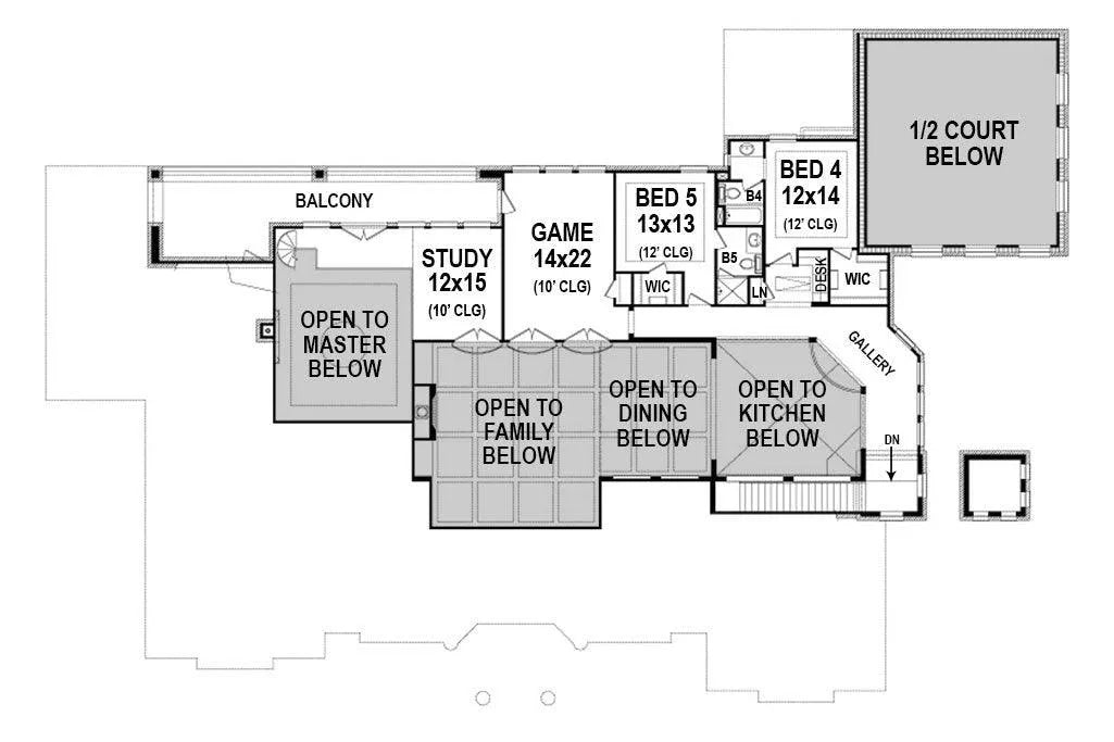 Portmeirion House Plan - Archival Designs House Plans, floor plan