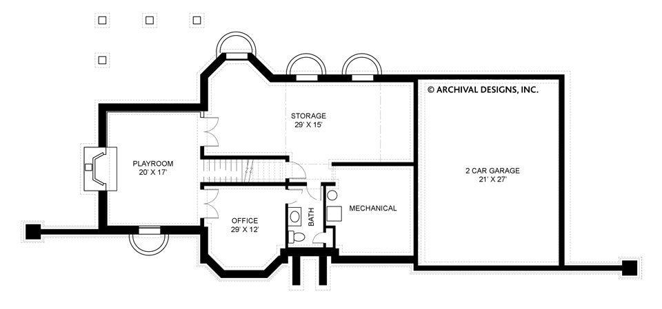 Pressley Place Basement Floor Plan
