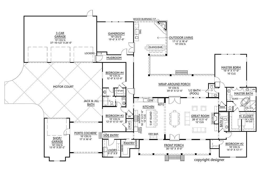 Richmond Hill House Plan - Archival Designs House Plans