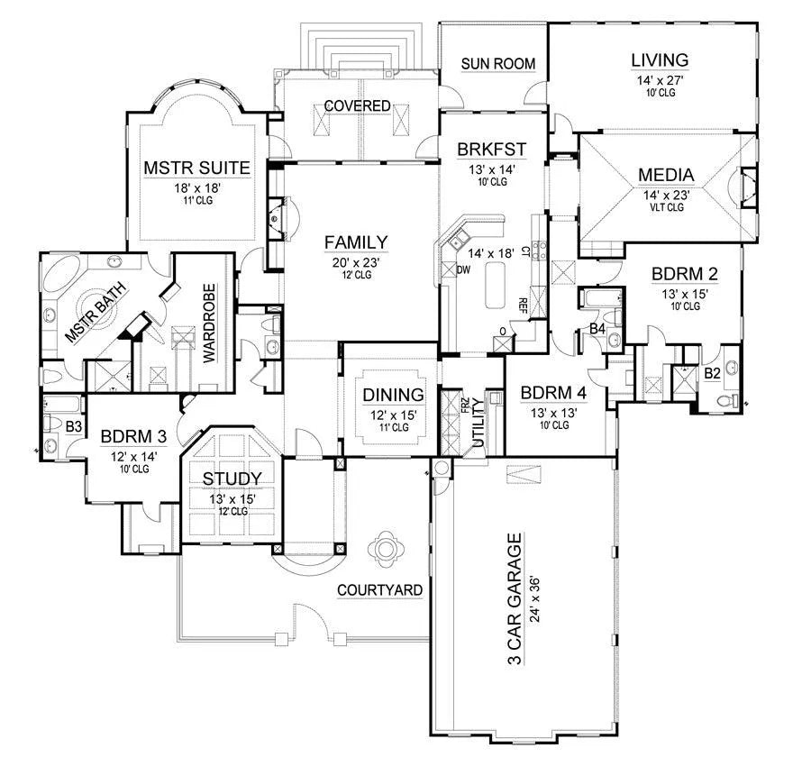 Rivenbark House Plan - Archival Designs House Plans