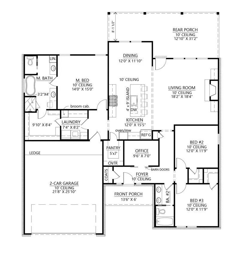 Riverbend House Plan - Archival Designs House Plans