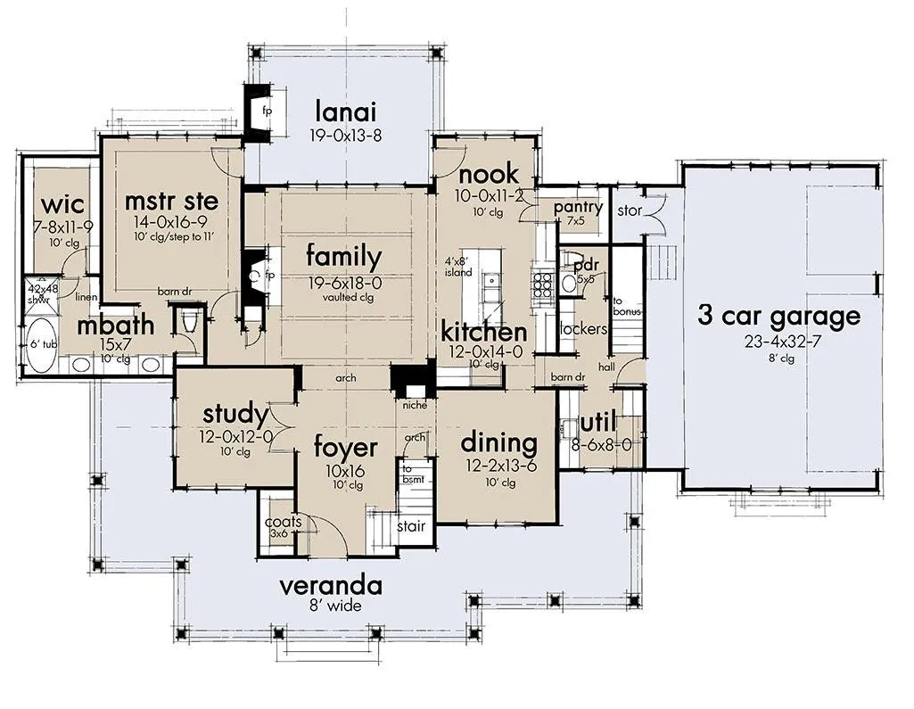 Riverview Farm House Plan - Archival Designs House Plans