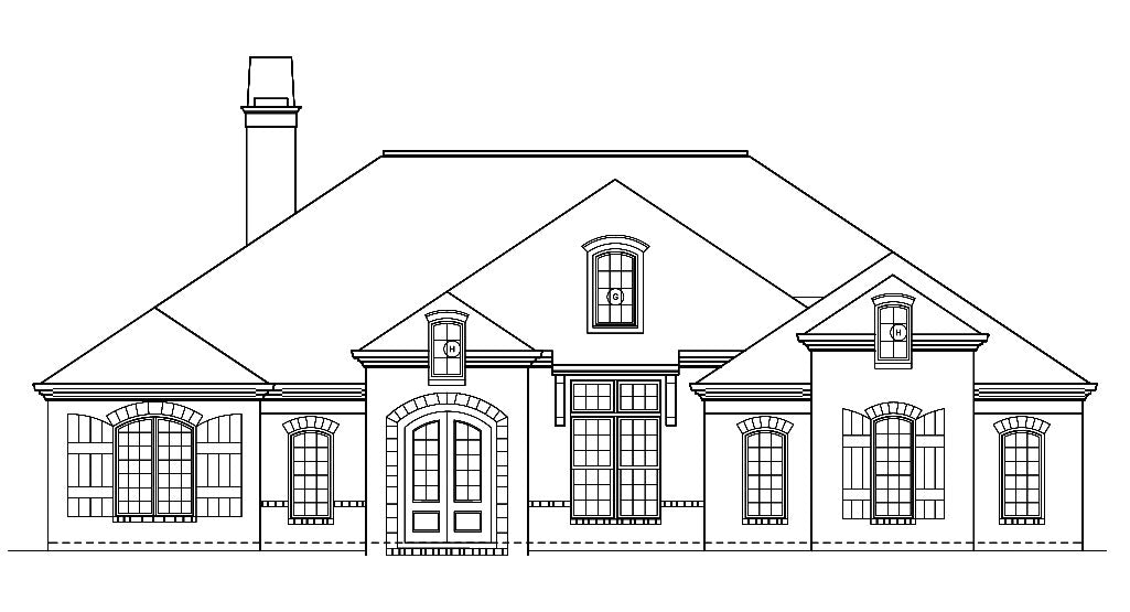 Rosemary Park House Plan - Front Elevation