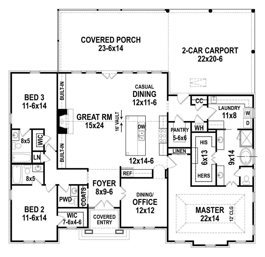 Rosemary Park House Plan - Archival Designs House Plans