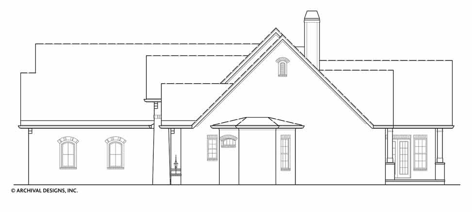 Rosie Ranch House Plans - Elevation Right