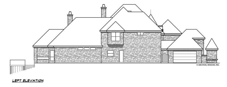 Royal Birkdale House Plan - Elevation Left