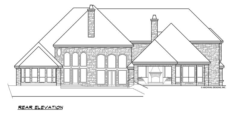 Royal Birkdale House Plan - Elevation Rear