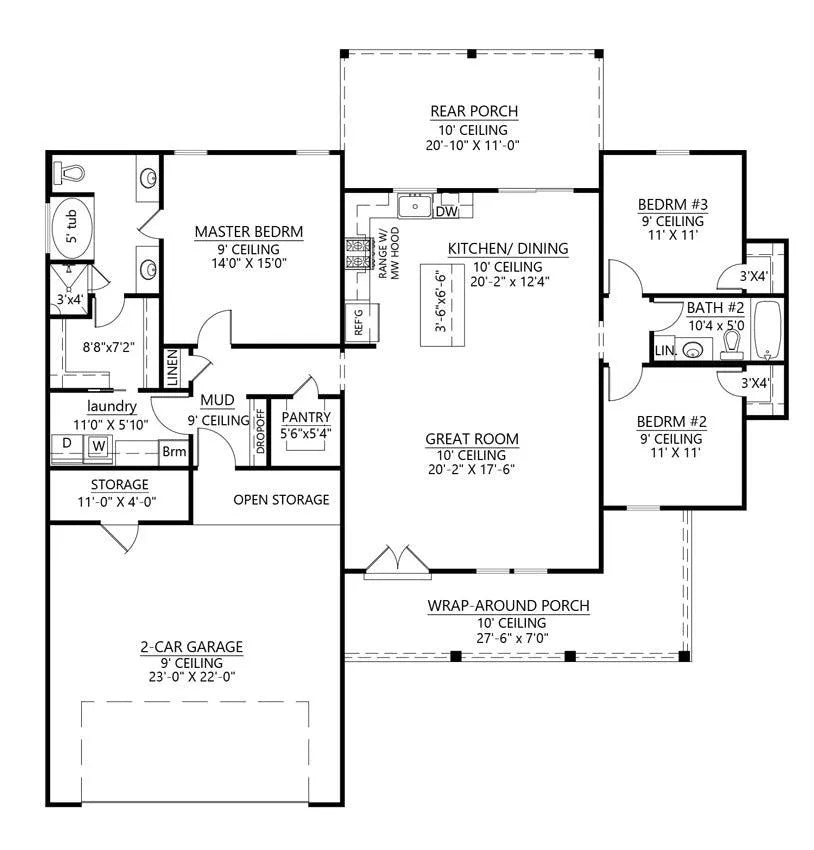 Shadowcrest House Plan - Archival Designs House Plans